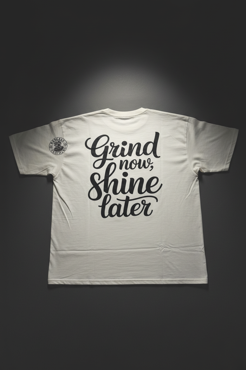 Back Print - Cream Shirt